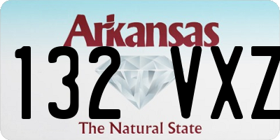 AR license plate 132VXZ