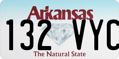 AR license plate 132VYC