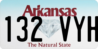 AR license plate 132VYH