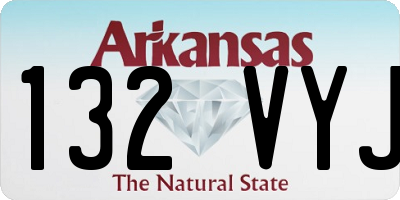 AR license plate 132VYJ