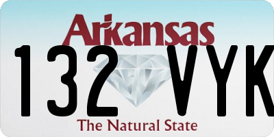 AR license plate 132VYK