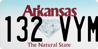 AR license plate 132VYM