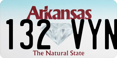 AR license plate 132VYN