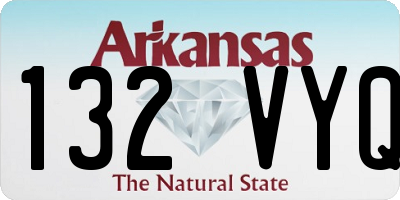 AR license plate 132VYQ