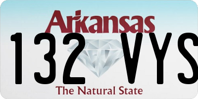 AR license plate 132VYS