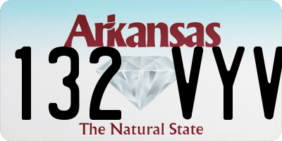 AR license plate 132VYV
