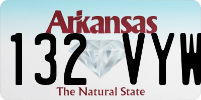 AR license plate 132VYW