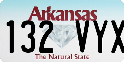 AR license plate 132VYX