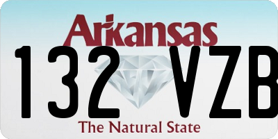 AR license plate 132VZB