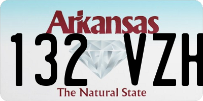 AR license plate 132VZH