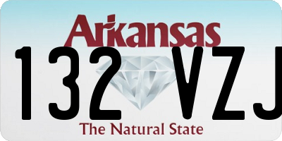AR license plate 132VZJ