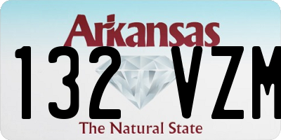 AR license plate 132VZM