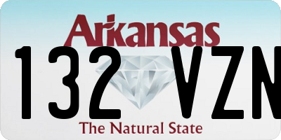AR license plate 132VZN