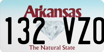 AR license plate 132VZO