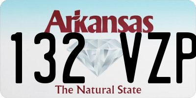AR license plate 132VZP