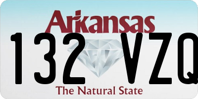 AR license plate 132VZQ