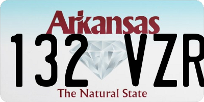 AR license plate 132VZR