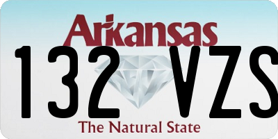 AR license plate 132VZS
