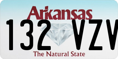 AR license plate 132VZV