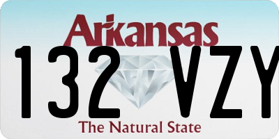AR license plate 132VZY