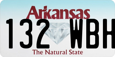 AR license plate 132WBH