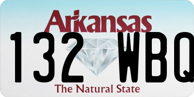 AR license plate 132WBQ