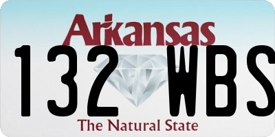 AR license plate 132WBS
