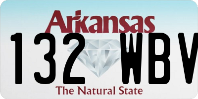 AR license plate 132WBV