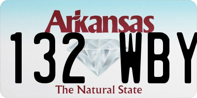 AR license plate 132WBY