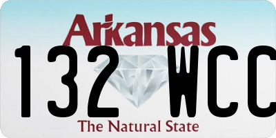 AR license plate 132WCC