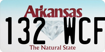 AR license plate 132WCF