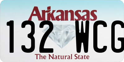 AR license plate 132WCG