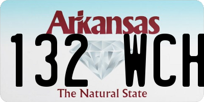 AR license plate 132WCH