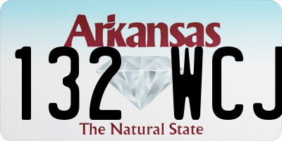 AR license plate 132WCJ