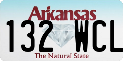 AR license plate 132WCL