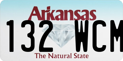 AR license plate 132WCM