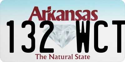 AR license plate 132WCT
