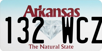 AR license plate 132WCZ
