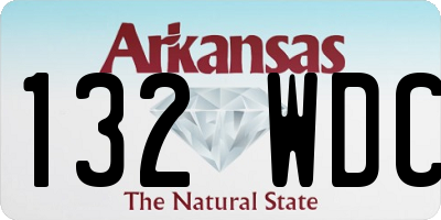 AR license plate 132WDC