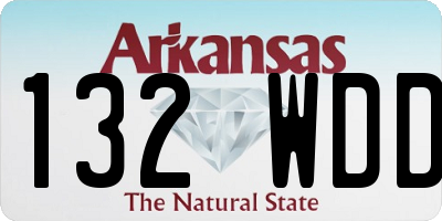 AR license plate 132WDD
