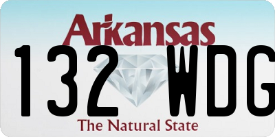 AR license plate 132WDG