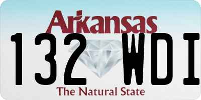 AR license plate 132WDI