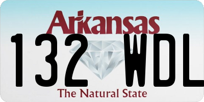 AR license plate 132WDL