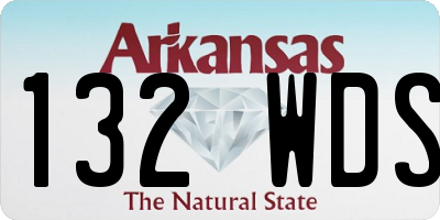 AR license plate 132WDS