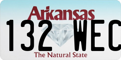 AR license plate 132WEC