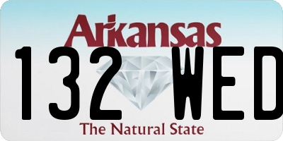 AR license plate 132WED