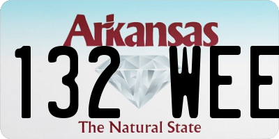 AR license plate 132WEE