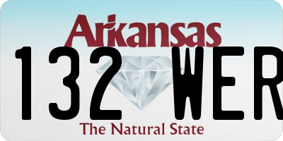 AR license plate 132WER