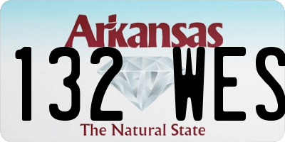 AR license plate 132WES