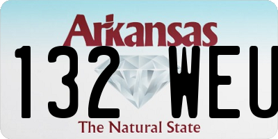 AR license plate 132WEU